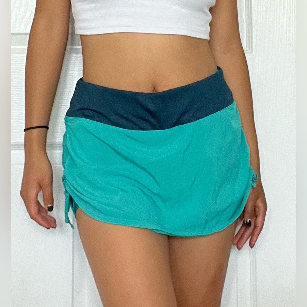 Nike Dri-Fit Teal Tennis Skirt- US small